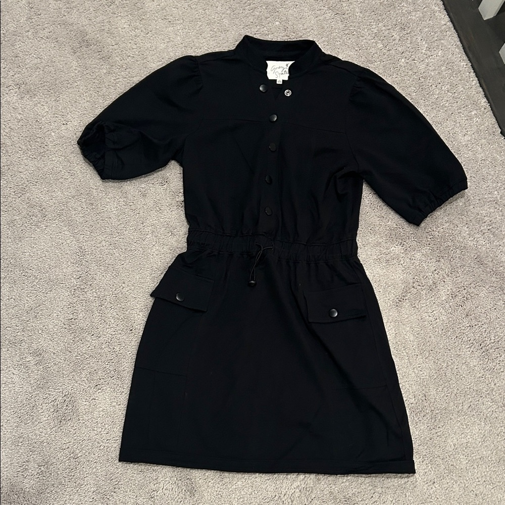 Grey State Ellis Dress Deep Black size 1
